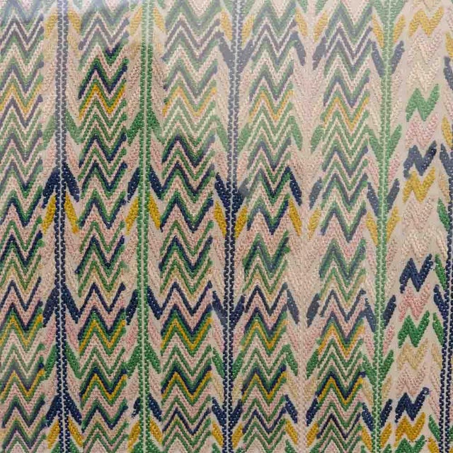 Wood Vintage 1960s Guatemalan Woven Tapestry, Framed For Sale - Image 7 of 10