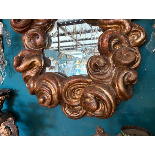 Early 19th Century 19th Century Italian Baroque Cloud Mirror For Sale - Image 5 of 9