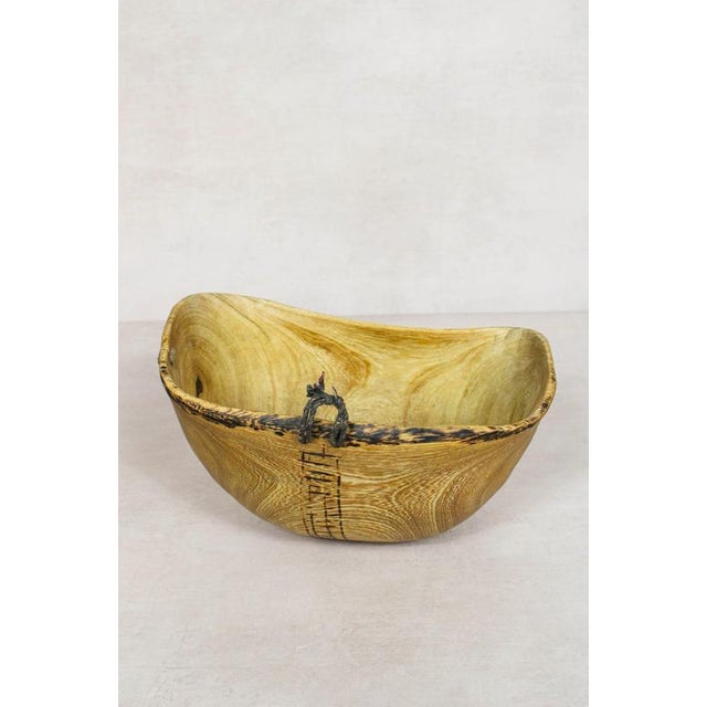 Turkana Bowl in Handcarved Wood For Sale - Image 5 of 5