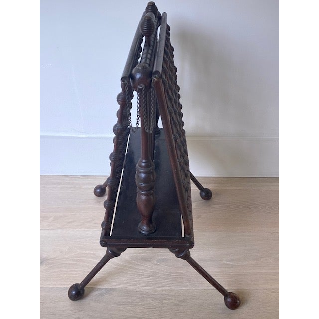 1910s Aesthetic Era Magazine Rack For Sale - Image 4 of 6