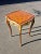 New hand made petit elegant side table. high quality woods with finest parquetry and beautiful ormolu bronze. the table...