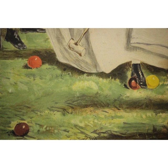 "A Nice Game for Two or More" Chromolithograph For Sale In New York - Image 6 of 9