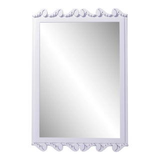 Fleur Home Garden District Laurel Rectangle Mirror in Spring Iris, 24x36 For Sale