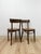 Pair of Vintage Walnut Bentwood Chairs, Curved Wood Accent Seating For Sale - Image 4 of 14