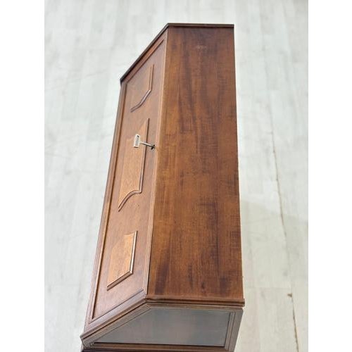Brown Secretary with Chest of Drawers, 1970s For Sale - Image 8 of 10