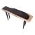 One Slab Living Edge Petrified Wood Console Table 51 For Sale