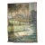 Large French Landscape Painting of a Hunter and Hillside Village, Signed and Dated 1962 For Sale