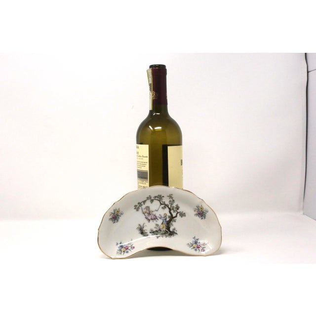 Vintage Vitctorian Couple Porcelain Crescent Jewelry Dish For Sale In Tampa - Image 6 of 7