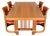 Dining Set by Frank Lloyd Wright, Set of 5 For Sale