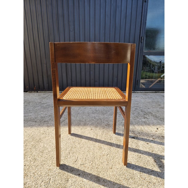 Vintage Chairs with Vienna Straw Seats, 1970s, Set of 3 For Sale - Image 9 of 15