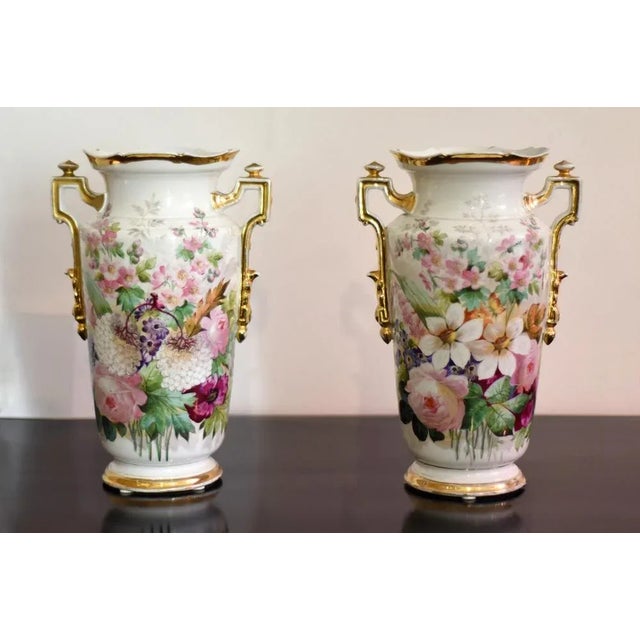 Painted Ceramic Vases, Set of 2 For Sale - Image 12 of 12