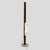 Arredoluce floor light , marble base holding two teak wooden structure, adjustable perspex shade height. late 1950s early...