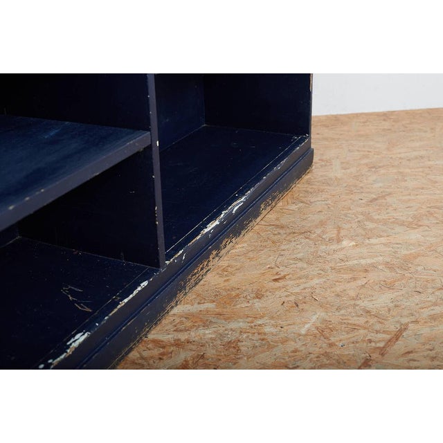 Fir Shelf in Dark Blue, Switzerland, 1950s For Sale - Image 9 of 14