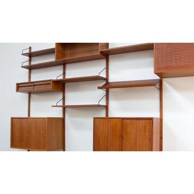 Metal Danish Royal System Wall Unit by Poul Cadovius, 1940s For Sale - Image 7 of 10