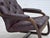 Scandinavian Lounge Chair in Brown Leather and Bentwood, 1970s For Sale - Image 14 of 18