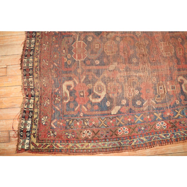 Zabihi Collection Worn Persian Rug For Sale - Image 11 of 12