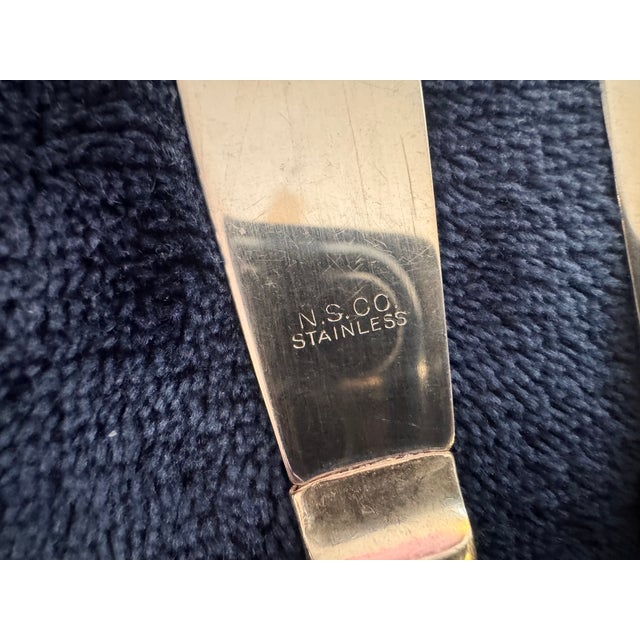 1960s 1960s Art Deco Dinner Knife Mildred Silverplate, 1936 by National Silver Co - 12 Pcs For Sale - Image 5 of 16