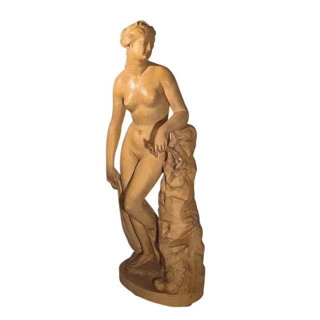 Venus Sculpture in Terracotta by Charles Van Oemberg, 1870 For Sale - Image 13 of 13