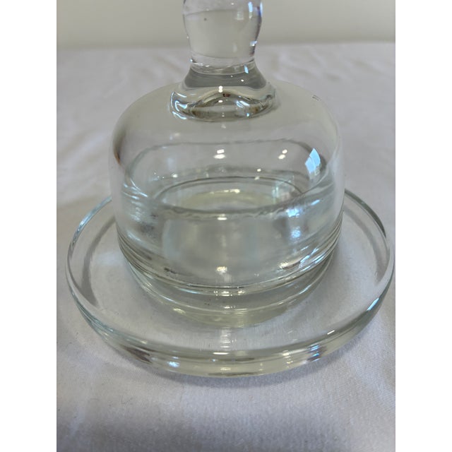 Vintage Clear Glass Individual Butter Dish With Domed Lid For Sale In Oklahoma City - Image 6 of 8