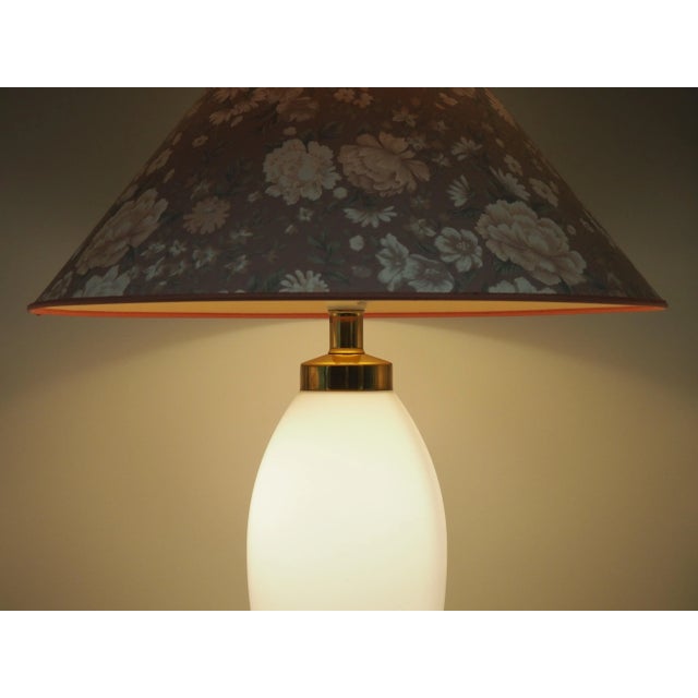Vintage Opaline Glass Table Lamp from Ikea, Sweden, 1980s For Sale - Image 9 of 18