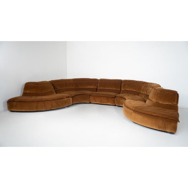 Bogo Modular Sofa by Carlo Bartoli for Rossi di Albizzate, 1970s - New Upholstery This piece is attributed to the...