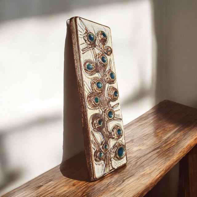 Ceramic Wall Relief by Noomi Backhausen for Søholm, Denmark, 1960s For Sale - Image 4 of 6