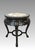 Chinoiserie Antique Chinese Carved Rosewood and Beige Marble Plant Display Stand/Pedestal, Side Table, or Stool For Sale - Image 3 of 10