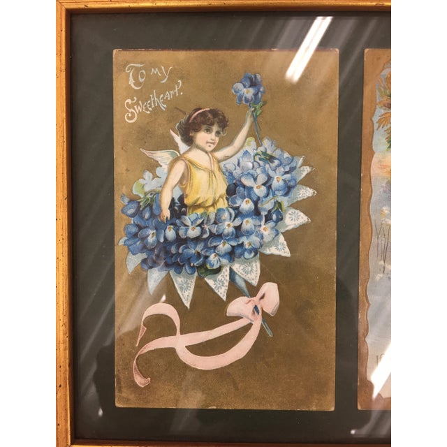 Paper Antique Framed Valentines For Sale - Image 7 of 11