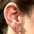 White Natural Aquamarine Diamond Earrings 14k Y Gold 1.85 TCW Certified For Sale - Image 8 of 13