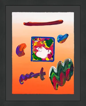 Peter Max Day Dream (Unique Mixed Media on Paper), 2009