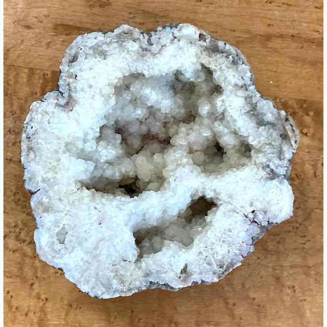 Contemporary Vintage White Quartz Geode For Sale - Image 3 of 12