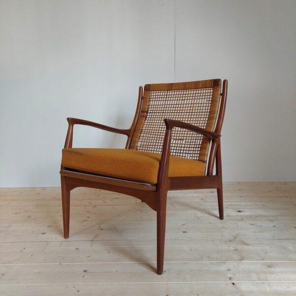 Wood Teak Armchair by Erik Andersen and Palle Pedersen for Horsnaes Møbler, 1950s For Sale - Image 7 of 7