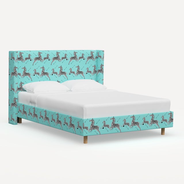 Red from Scalamandre crafted by Cloth & Company Hudson Full Platform