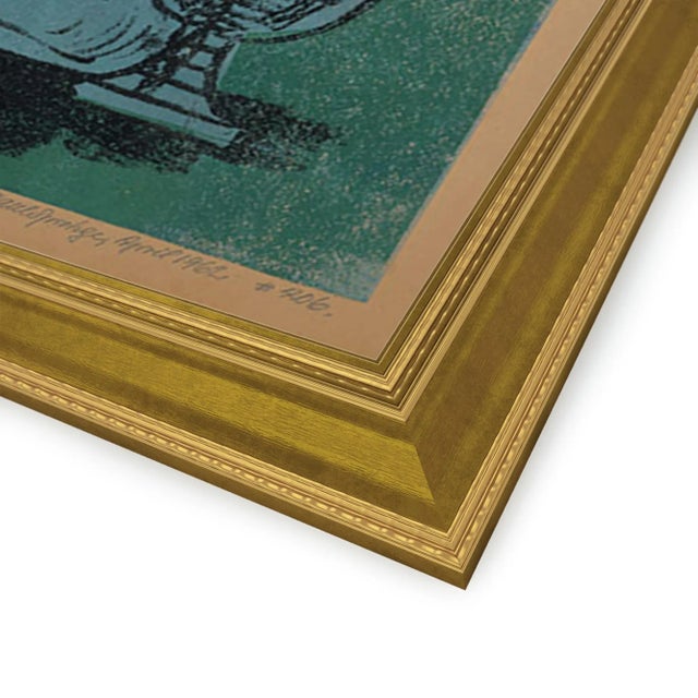 Glass I by Pepi Sprohge Overall Size: 24x17.5 Frame Color: Gold