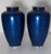 Early 20th Century Pair of Antique Japanese Cloisonné Cobalt Blue Enamel Vases With Cherry Blossom and Foliage Motif. For Sale - Image 5 of 8