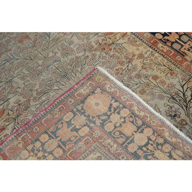 Late 19th Century Antique Mohtasham Kashan Rug 4'6'' x 6'6'' For Sale - Image 10 of 10