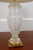 Traditional Etched Crystal Table Lamp W. Brass Base For Sale - Image 3 of 9