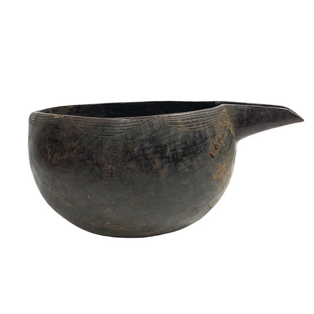 1980s African Kuba Wooden Cup Figural Head Congo 5.5 " H For Sale - Image 5 of 9