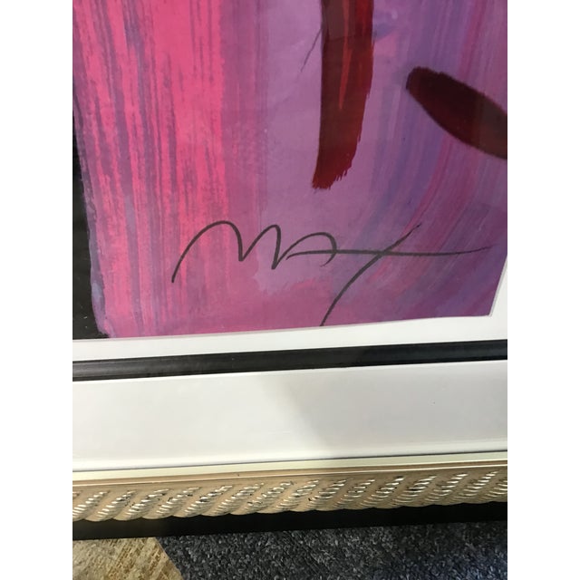 Black This Is a Framed, Signed and Numbered Serigraph Artwork Titled "Roseville Profile" by the Celebrated German-American Pop Artist Peter Max. For Sale - Image 8 of 8