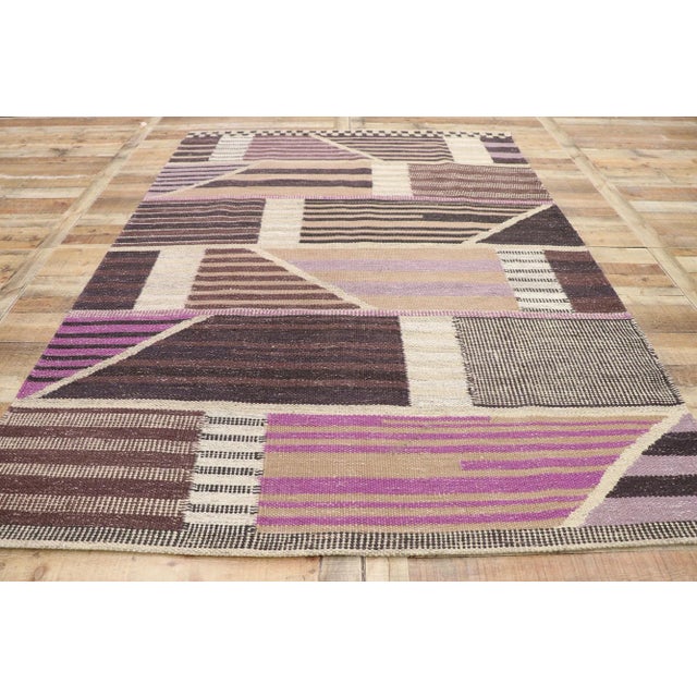 Textile Swedish Marianne Richter Style Kilim Rug - 06'04 X 08'10 For Sale - Image 7 of 10