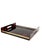 Brown Hollywood Regency Brass and Acrylic Glass Tray, Italy, 1970s For Sale - Image 8 of 14