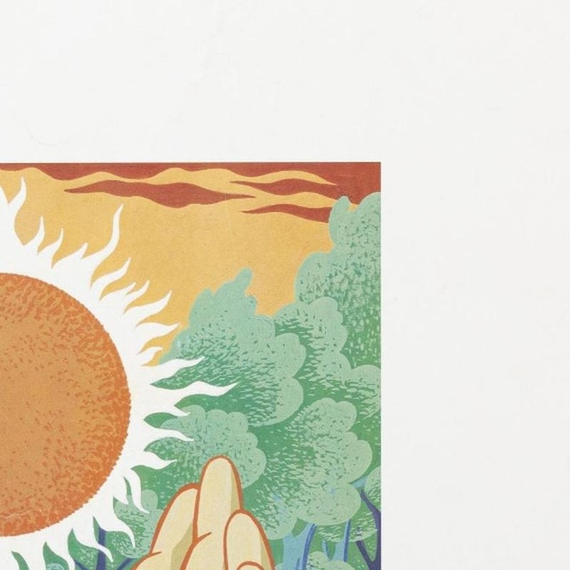 Carlos Calvet, First Day of Issue Stamp, 1980s, Screenprint For Sale - Image 4 of 6