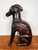 Folk Art Vintage Carved Wooden Dog Statue For Sale - Image 3 of 12
