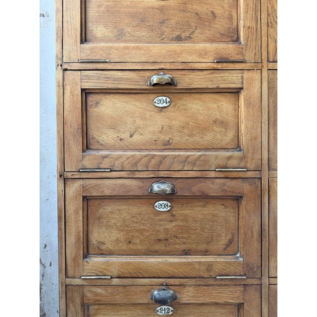 Wood Vintage Drop-Down Trade Cabinet, 1950 For Sale - Image 7 of 18