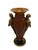 Postmodern Amber & Gold Resin Parrot Vase With Feathered Textured Body For Sale - Image 3 of 10