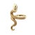Vintage 14k Yellow Gold Textured Snake Ring, Size 7 For Sale In New York - Image 6 of 9
