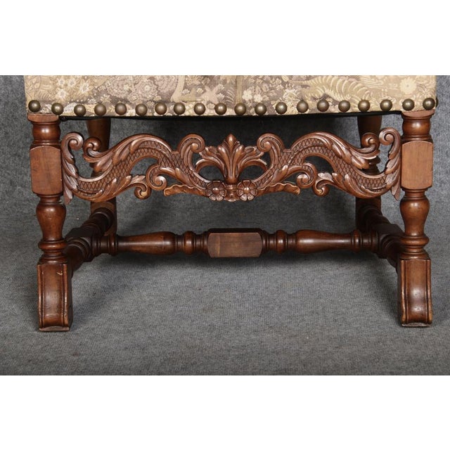 Antique Baroque Armchairs in Walnut, 1800, Set of 3 For Sale - Image 18 of 18