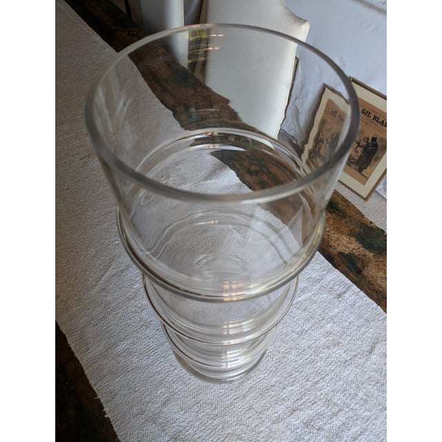 Bamboo Form Handblown Glass Vase Chairish