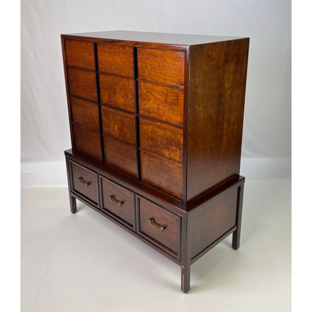 A stunning example of American Mid-Century Modernism, chest of drawers was likely designed by Merton Gershun for American...