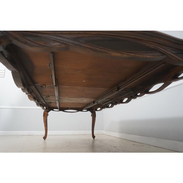 Henredon French Style Walnut Dining Room Table For Sale - Image 17 of 18